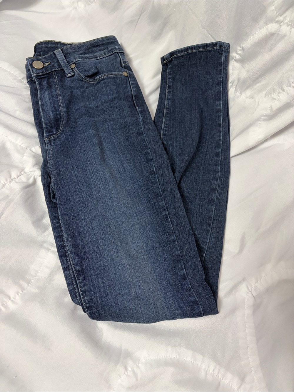 PAIGE Dark Blue Skinny Jeans